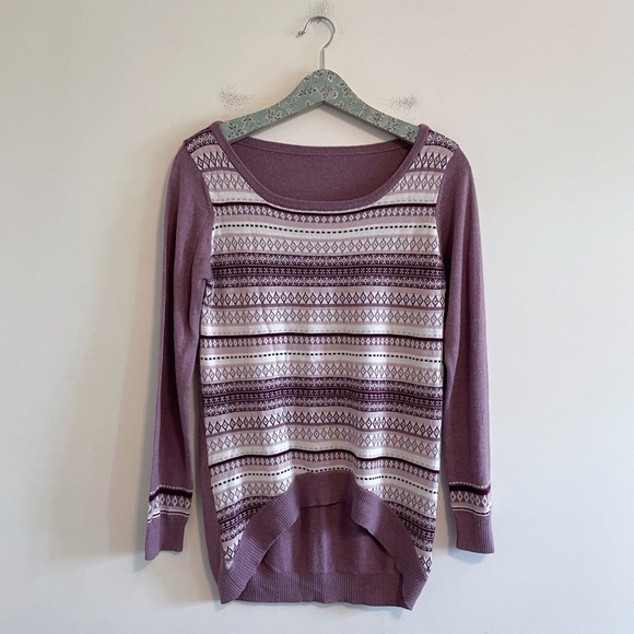 Felicity & Coco Purple Fair Isle Print Sweater - Picture 1 of 5